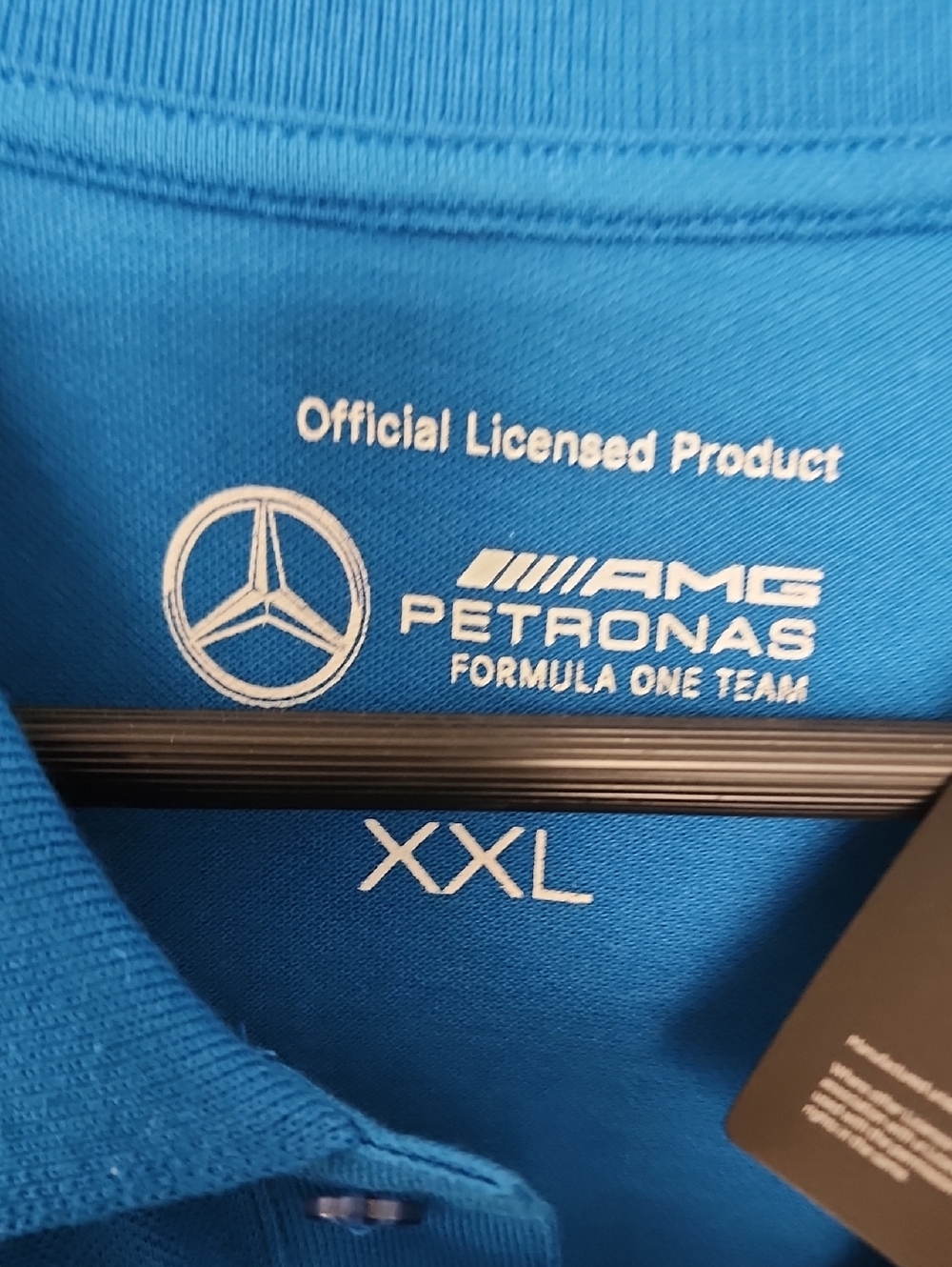 Mercedes AMG Petronas F1 Team Polo Shirt Men XXL Blue GR 63 Formula One NWT View 4